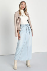 Seasonal Sophistication Ivory Ribbed Mock Neck Sweater Tank Top