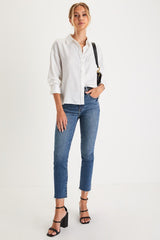 Daily Driver Dark Wash Distressed High-Rise Skinny Jeans