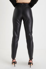 Edgy Perfection Black Vegan Leather Skinny Pants