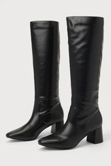 Bryson Black Knee-High Boots