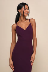 Moments of Bliss Purple Backless Mermaid Maxi Dress