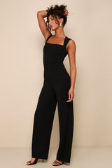 Enticing Endeavors Black Jumpsuit