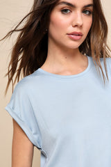 Easy Essential Light Blue Short Sleeve Tee