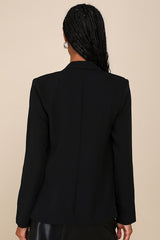 Miss Punctuality Black Lightweight Blazer