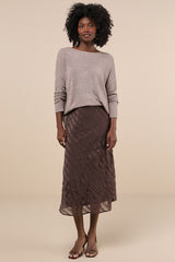 Positive Affirmations Taupe Loose Knit Sweater