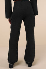 Signature Sunday Black Knit Sweater Pants
