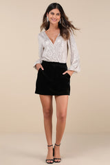 Evening of Wonder Champagne Sequin Long Sleeve Bodysuit