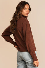 Amazing Memories Brown Turtleneck Sweater
