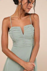 Sweeney Sage Brush Sleeveless Maxi Dress