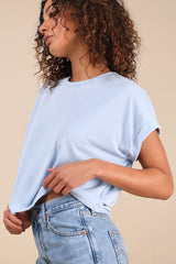 Cool Instincts Light Blue Short Sleeve Top