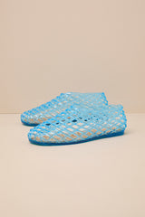 Marlow Blue Sheer Jelly Flats