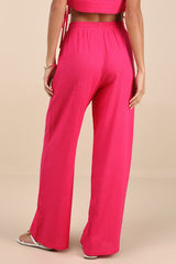 Irida Hot Pink Drawstring Pants