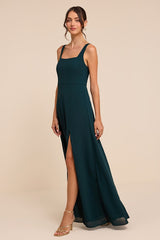 Remarkable Arrival Emerald Green Sleeveless Maxi Dress