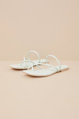 Leanna Cucumber Strappy Slide Sandals
