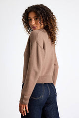 Cozy Forecast Light Brown Collared Pullover Sweater