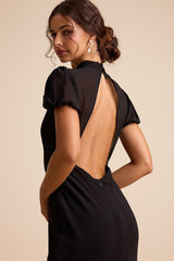 Langley Black Backless Maxi Dress