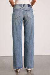 Keeper Medium Wash Low-Rise Straight Jeans