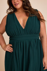 Heavenly Hues Emerald Green Maxi Dress