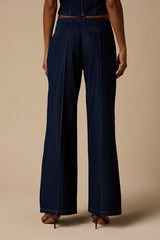 Denna Dark Wash Wide-Leg Jeans