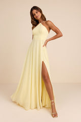 Absolutely Breathtaking Light Yellow Maxi Dress