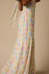 Maressa Ivory Multi Floral Halter Maxi Dress