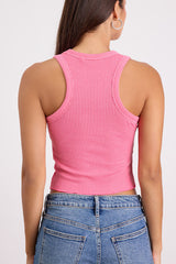 Essential Update Hot Pink Ribbed Tank Top