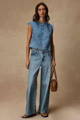 Denim Medium Wash Tee