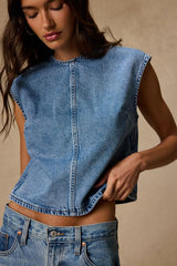 Denim Medium Wash Tee