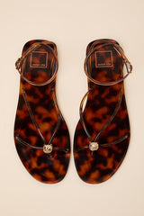 Kenley Tortoise Jelly Ankle Strap Sandals