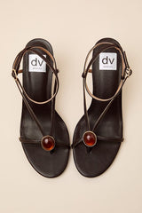 Cella Brown Strappy High Heel Sandals