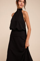 Kenzie Black Backless Maxi Dress