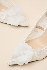 SB-Darcy Ivory Floral Lace Pointed-Toe Pumps
