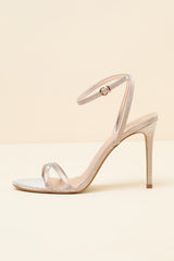 Jypsey Rose Gold Ankle Strap High Heel Sandals