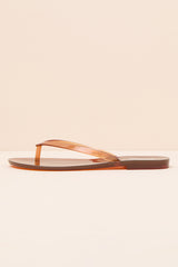Harmonic Clear Brown Jelly Flip Flops