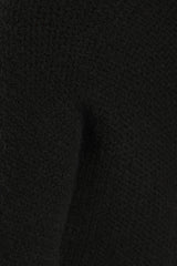 Warm Comfort Black Long Sleeve Open-Front Shrug Sweater