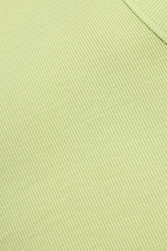 Daily Direction Light Green Ribbed Tank Top
