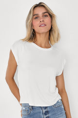 Easy Essential Ivory Short Sleeve Tee