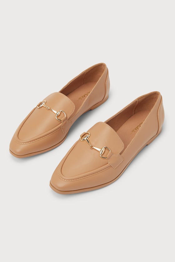 Margote Light Nude Horsebit Loafers