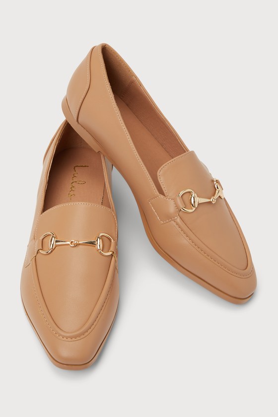 Margote Light Nude Horsebit Loafers
