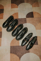 Margote Black Horsebit Loafers
