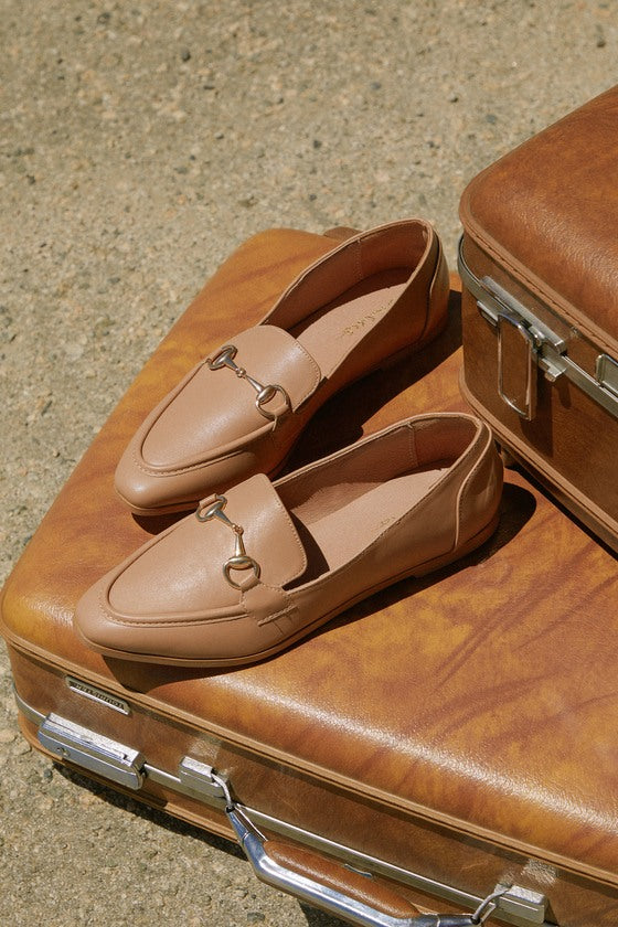 Margote Light Nude Horsebit Loafers