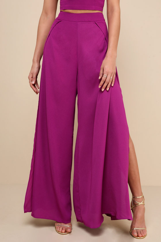 Out Tonight Magenta Two-Piece Jumpsuit