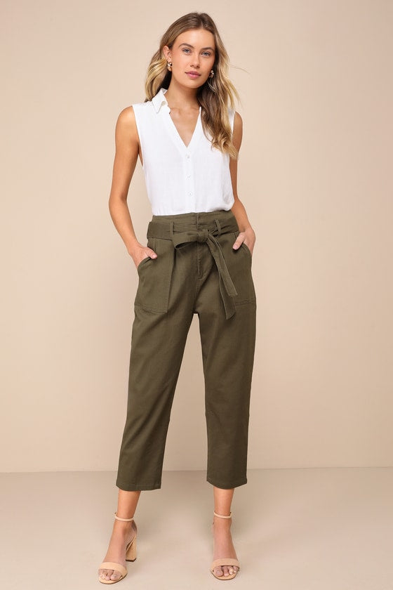 Casual Contentment Ivory Linen Button-Up Collared Tank Top