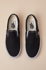 Classic Black Slip-On Sneakers