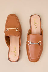 Ranae Saddle Brown Slide-On Loafers