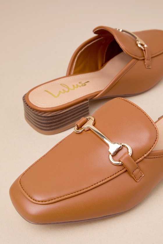 Ranae Saddle Brown Slide-On Loafers