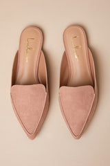Joelle Camel Suede Loafer Slides