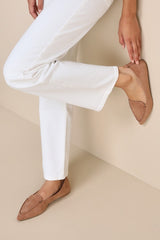 Emmy Camel Suede Pointed Loafers