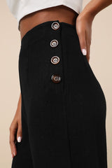 Noteworthy Black Wide-Leg Pants