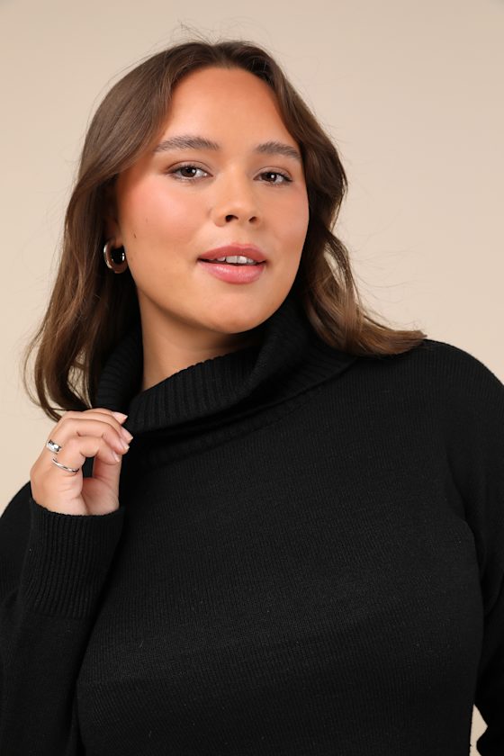 Amazing Memories Black Turtleneck Sweater